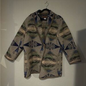 Pendleton Men's Geometric Jacket - Gray, Blue, and Green